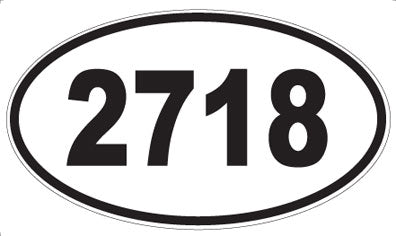 2718 - Oval Sticker