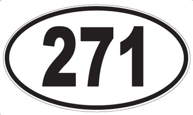 271 - Oval Sticker