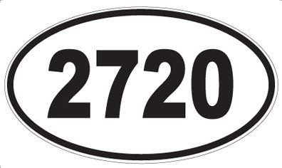 2720 - Oval Sticker