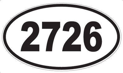 2726 - Oval Sticker