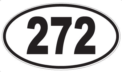 272 - Oval Sticker