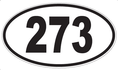 273 - Oval Sticker