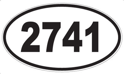 2741 - Oval Sticker
