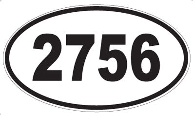 2756 - Oval Sticker