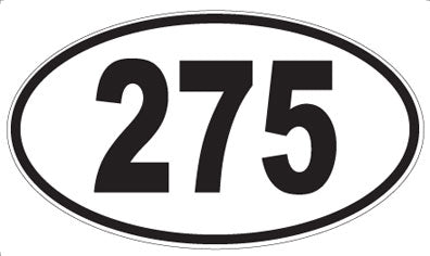 275 - Oval Sticker