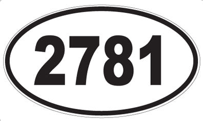 2781 - Oval Sticker