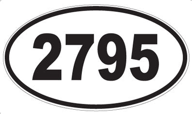 2795 - Oval Sticker