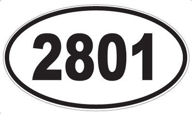 2801 - Oval Sticker