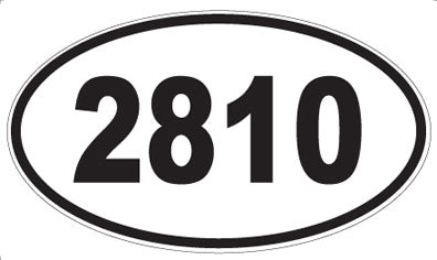 2810 - Oval Sticker
