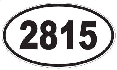 2815 - Oval Sticker
