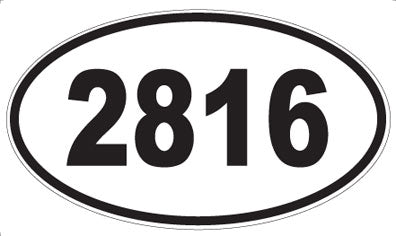 2816 - Oval Sticker