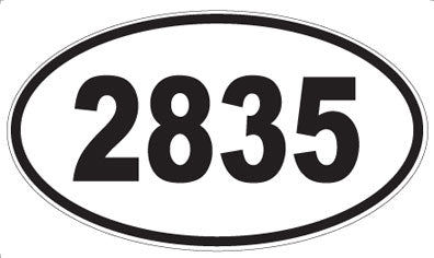 2835 - Oval Sticker