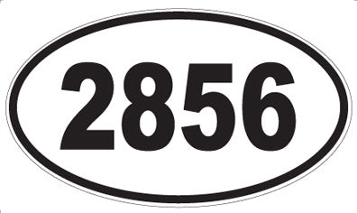 2856 - Oval Sticker