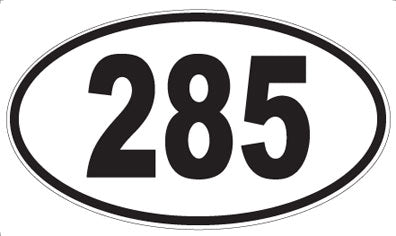 285 - Oval Sticker