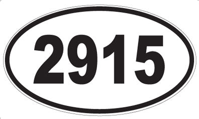 2915 - Oval Sticker