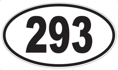 293 - Oval Sticker