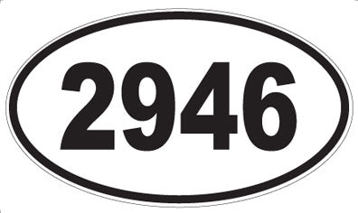 2946 - Oval Sticker