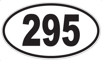 295 - Oval Sticker