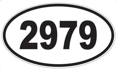 2979 - Oval Sticker
