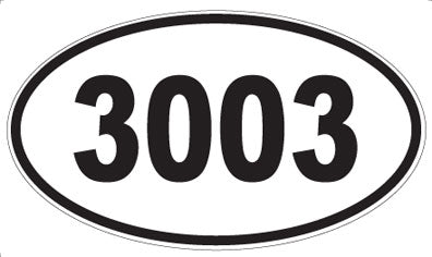 3003 - Oval Sticker