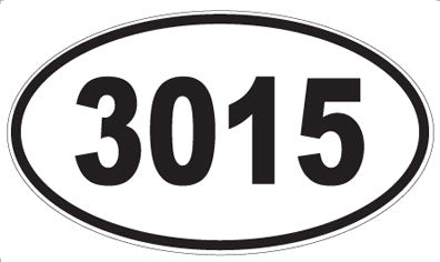3015 - Oval Sticker