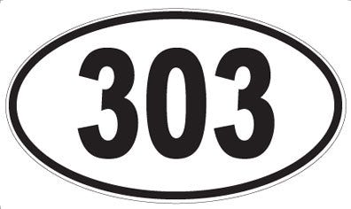 303 - Oval Sticker