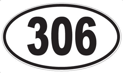 306 - Oval Sticker