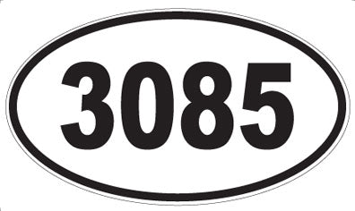 3085 - Oval Sticker