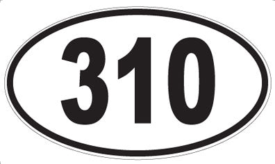 310 - Oval Sticker