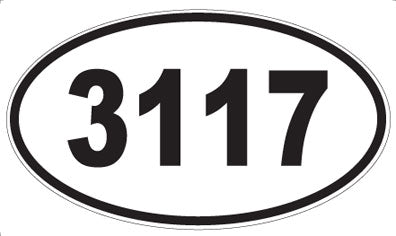 3117 - Oval Sticker