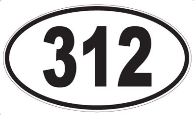 312 - Oval Sticker
