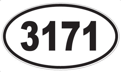 3171 - Oval Sticker