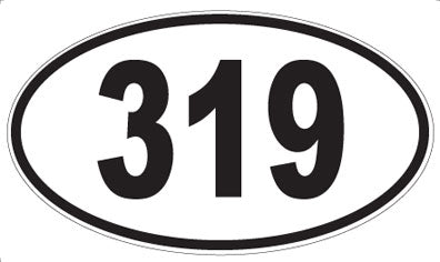 319 - Oval Sticker