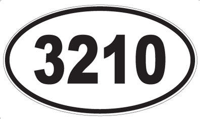 3210 - Oval Sticker