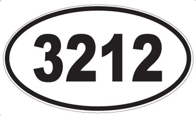 3212 - Oval Sticker