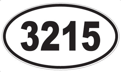 3215 - Oval Sticker