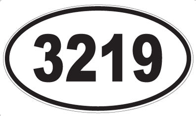 3219 - Oval Sticker
