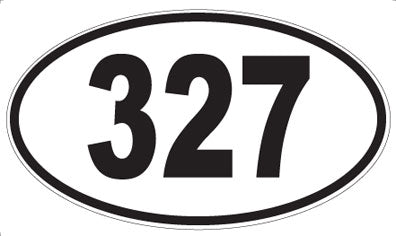 327 - Oval Sticker