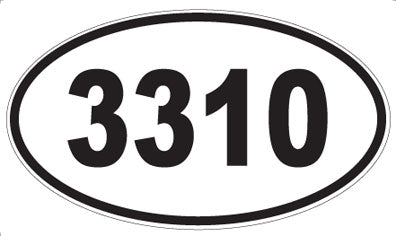3310 - Oval Sticker