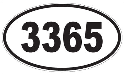 3365 - Oval Sticker