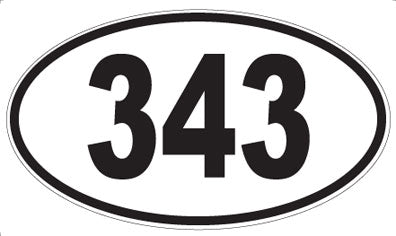343 - Oval Sticker
