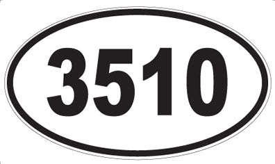3510 - Oval Sticker