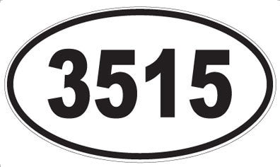 3515 - Oval Sticker
