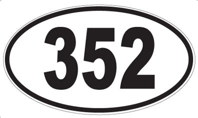 352 - Oval Sticker