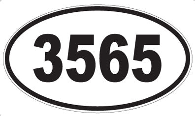3565 - Oval Sticker
