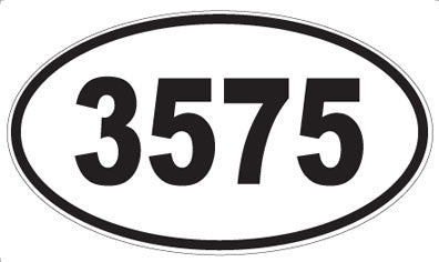 3575 - Oval Sticker