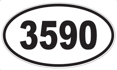 3590 - Oval Sticker