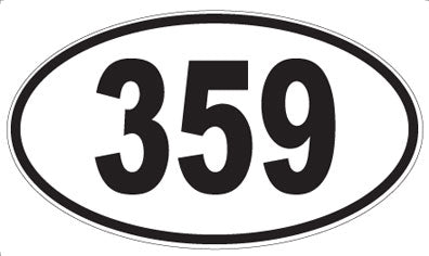 359 - Oval Sticker
