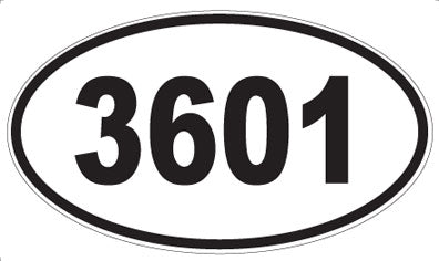 3601 - Oval Sticker