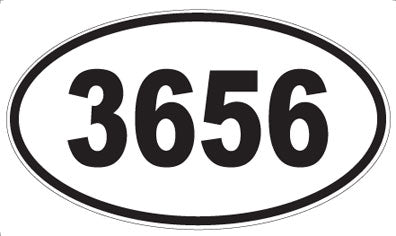 3656 - Oval Sticker